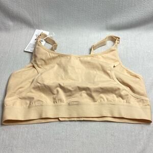 Momcozy nursing bra nude size large